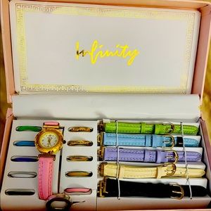 Infinity Watch With Interchangeable Bands and Bezels